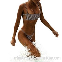 YAUASOPA Fashion Women Point Stripe Printing Bikini Set Beach Bathing Suit Sexy Push Up Two Piece Swimwear Summer Type4 B07B7J3ZTT